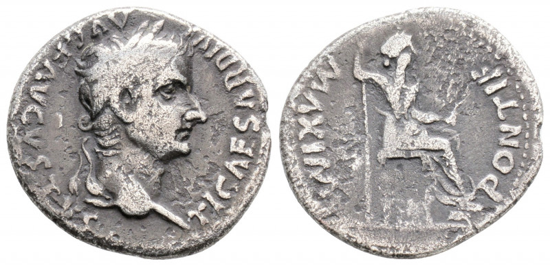 Roman Imperial
Tiberius (14-37 AD) Lugdunum
AR Denarius (18.9mm, 3.5g)
Obv: TI C...