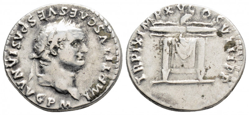 Roman Imperial
Titus (79-81 AD) Rome.
AR Denarius (18.1mm, 3.3g)
Obv: IMP TITVS ...