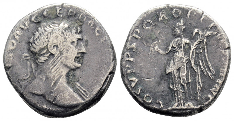 Roman Imperial
Trajan (98-117 AD) Rome
AR Denarius (17.9mm, 3.2g)
Obv: IMP TRAIA...