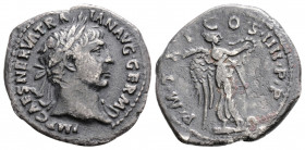 Roman Imperial
Trajan (98-117 AD) Rome
AR Denarius (20.4mm, 2.9g)
Obv: IMP CAES NERVA TRAIAN AVG GERM, Laureate head right
Rev: PM TRP COS IIII PP, Vi...