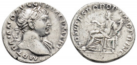 Roman Imperial
Trajan (98-117 AD) Rome
AR Denarius (18.6mm, 3.4g)
Obv: IMP TRAIANO AVG GER DAC P M TR P. Laureate bust of Trajan, right; slight draper...