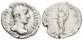 Roman Imperial
Hadrian (117-138 AD) Rome
AR Denarius (19.2mm, 3g)
Obv:IMP CAESAR TRAIAN HADRIANVS AVG, laureate head right, drapery on far shoulder
Re...