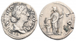 Roman Imperial
Faustina II, wife of Marcus Aurelius (147-176 AD) Rome
AR Denarius (18.5mm, 3.4g)
Obv: FAVSTINA AVGVSTA - diademed and draped bust righ...