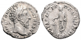 Roman Imperial 
Marcus Aurelius (161-180 AD) Rome.
AR Denarius (18.2mm 3.2g)
Obv: IMP M ANTONINVS AVG TR P XXV. Laureate head right.
Rev: VOTA SOL DEC...