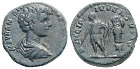 Roman Imperial
Caracalla (195-197 AD) Laodicaea
AR Denarius (16.7mm, 2.8g)
Obv: M AVR ANTON CAES PONTIF. Bare-headed, draped and cuirassed bust right....