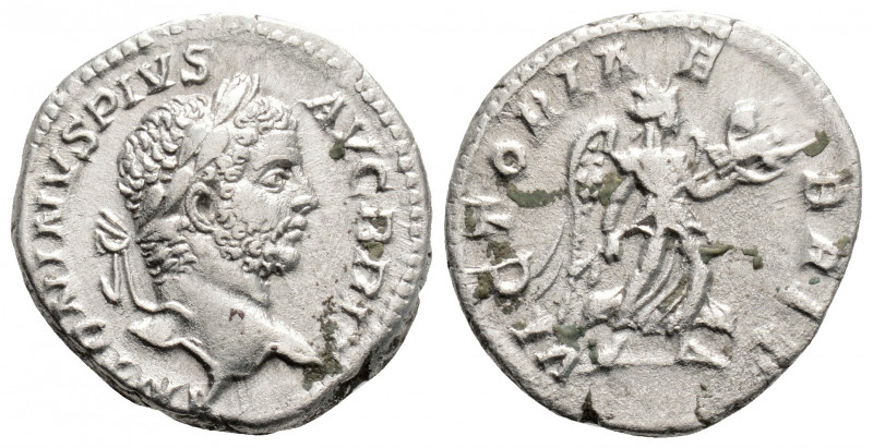 Roman Imperial
Caracalla (198-217 AD). Rome
AR Denarius (18mm 3.5g)
Obv: ANTONIN...