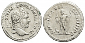 Roman Imperial
Caracalla (198-217 AD). Rome.
AR Denarius (19mm 3g)
Obv: ANTONINVS PIVS AVG GERM. Laureate head right. 
Rev: P M TR P XVII COS IIII P P...