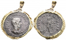 Roman Imperial
Diadumenian as Caesar, (217-218 AD) Rome.
AR Denarius (23.9mm 2.92g)
Obv: M OPEL ANT DIADVMENIAN CAES.Bareheaded and draped bust right....