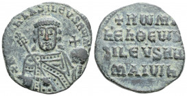 Byzantine
Constantine VII Porphyrogenitus, with Romanus I. (913-959.AD) Constantinople
AE Follis (25mm, 6g)
Obv: Crowned and draped facing bust of Rom...