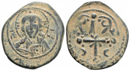 Byzantine
ANONYMOUS FOLLES. Class I. Attributed to Nicephorus III Botaniates (1078-1081 AD).
AE Follis (27mm 4.2g)
Obv: IC - XC. Facing bust of Christ...