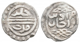 Medieval 
OTTOMAN EMPIRE. Murad I (AH 763-791 / 1362-1389 AD). 
Akce (13.8mm 1g)
Obv: Legend in ornament.
Rev: Legend in ornament.
Srećković 020.