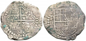 Medieval
BOLIVIA. Philip III (King of Spain, 1598-1621). Cob 8 Reales. Potosi.
(32mm 27.07g)
Obv: Crowned coat-of-arms.
Rev: Coat-of-arms within polyl...