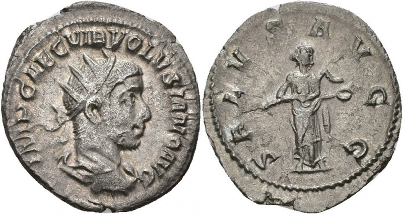 IMPERIO ROMANO. VOLUSIANO. Antoniniano. Roma (251-253). A/ Busto radiado y drape...