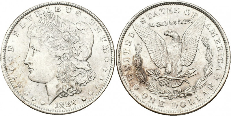 MONEDAS EXTRANJERAS. ESTADOS UNIDOS DE AMÉRICA. 1 dólar. 1889. AR 26,79 g. 37,9 ...