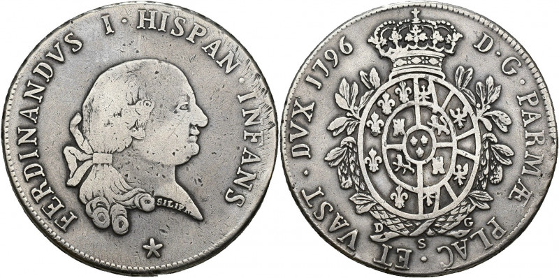 MONEDAS EXTRANJERAS. ITALIA. DUCADO DE PARMA. Fernando I. Ducatón. 1796. AR 25,3...