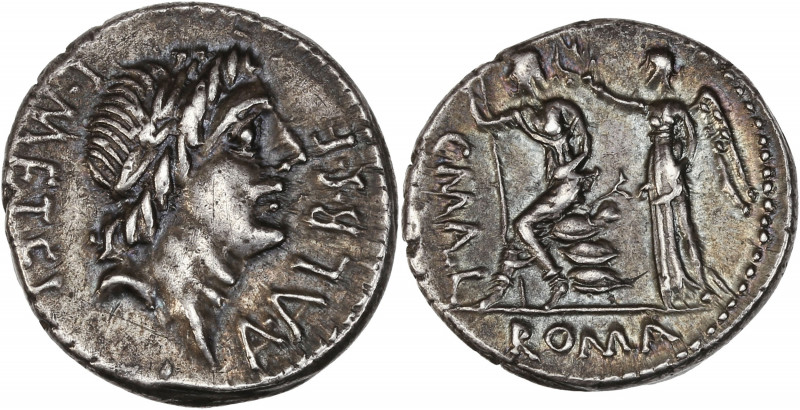 Quintus Caecilius Metellus Numidicus (96 av J.-C.) - Ar - Denier - Rome.
A/ L ME...