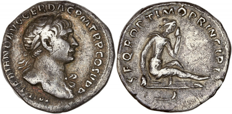 Trajan (97-117 apr. J.-C) - Ar - Denier - Rome.
A/ IMP TRAIANO AVG GER DAC P M T...