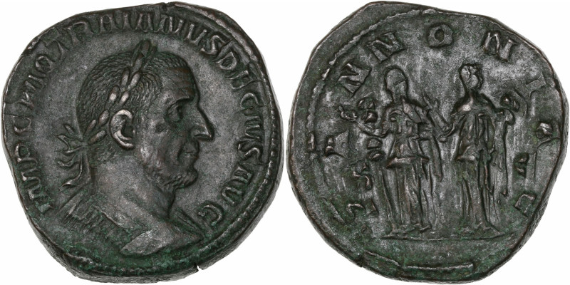 Trajan Dèce (249-251 apr.J.-C.) - Ae - Sesterce - Rome.
A /IMP C M Q TRAIANVS D...