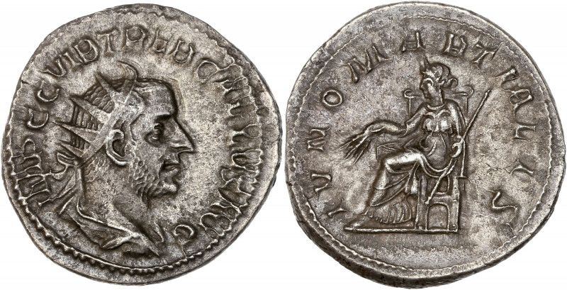 Trébonien Galle (251-253 apr.J.C) - Ar - Antoninien - Rome.
A/ IMP CC VIBTREB G...