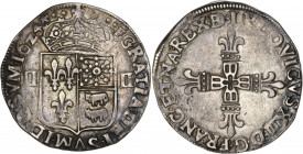 Louis XIII (1610-1643) - Argent - Quart d'écu de Béarn 1624 - Pau.
A/ LVDOVICVS XIII D G FRANC ET NA REX BD,
Croix fleurdelisée.
R/ F GRATIA DEI SVM I...