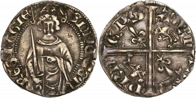 Duché d'Aquitaine - Poitiers - Édouard IV (1461-1470 apr.J.-C.) - Argent - Hardi...
