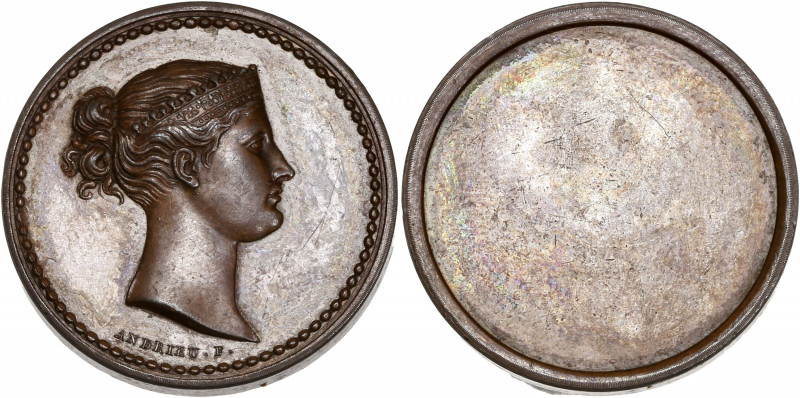 Premier Empire (1804 -1814) Médaille uniface - L'impératrice Marie Louise - Bron...