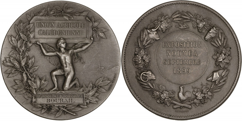 Nouvelle-Calédonie - Exposition agricole de Nouméa - Argent.
A/ UNION AGRICOLE C...