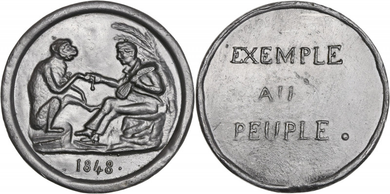 IIème République (1848-1852) Robert Macaire et Bertrand - Étain.
A/ 1848,
Robert...