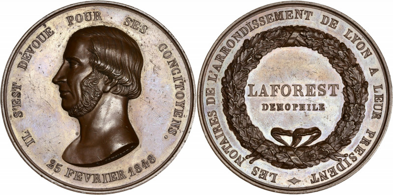 IIème République (1848-1852) - Hommage des notaires de Lyon à l'homme politique ...
