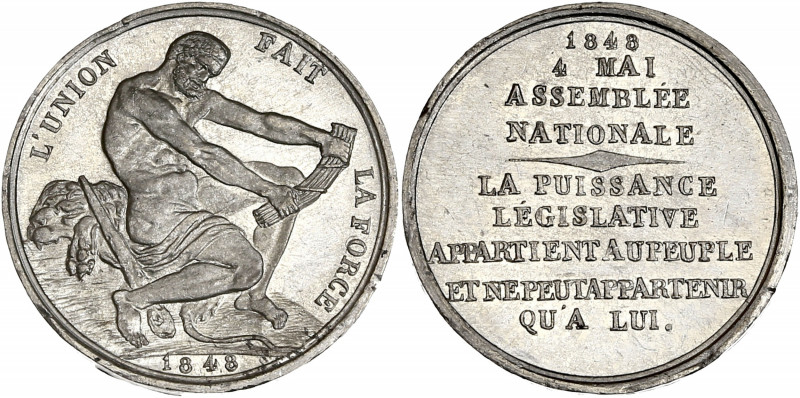 IIème République (1848-1852) - Assemblée Nationale le 4 mai 1848 - Étain.
A/ 184...