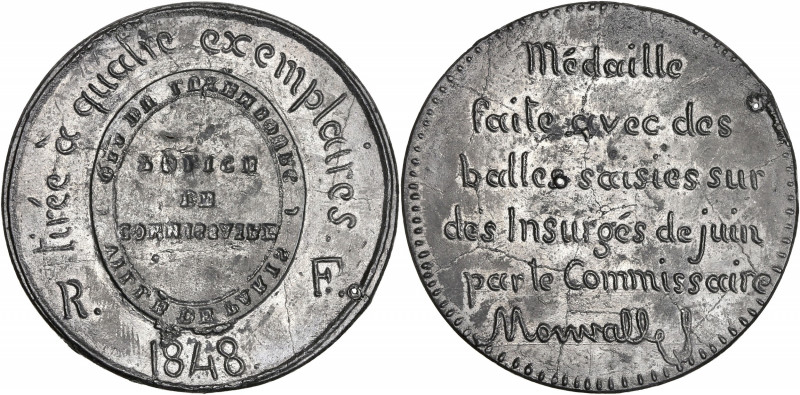 IIème République (1848-1852) - Victoire du commissaire Monvalle sur les insurgés...