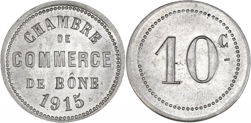 Chambre de Commerce de Bône 1915 - Algérie- Aluminium 10 centimes.
A/ CHAMBRE DE...