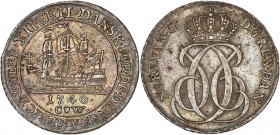 Danemark - Jutland - Christian VI (1730-1746) - Argent - 12 skilling 1740 CW.
A/ NORV VANG D G REX DAN,
monogramme de Christian VI.
R/ XII SKIL DAN...