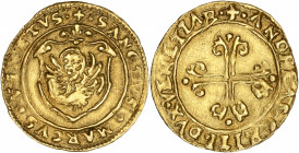 Italie - Venise - Andreas Gritti (1523-1538) - Or - Scudo d'Oro.
A/ ANDREAS GRITTI DVX VENETIAN,
Croix fleurie.
R/ SANCTVS MARCVS VENETVS,
lion de fac...