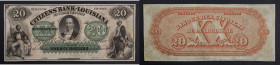 États Confédérés d'Amériques - Louisiane - 20 Dollars - 20 Juin 1857.
Épinglage:0
Plis:0
Manque: 0
Autres: 0
SUP