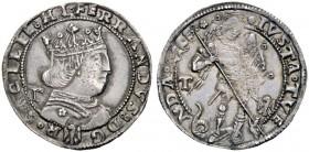 Monete di zecche italiane 
 (L’) Aquila 
 Ferdinando I d’Aragona, 1458- 1494. Coronato 1488-1494, AR 3,97 g. FERRANDVS°D°G°R°SICILIE° HI°°Busto coro...