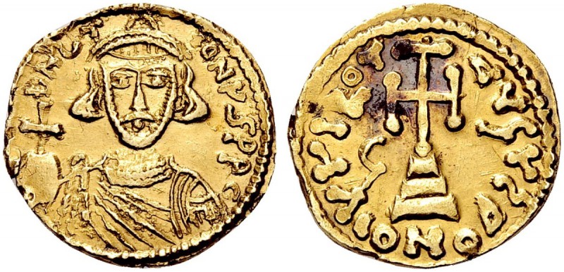 Monete di zecche italiane 
 Benevento 
 Gregorio duca, 732-739. Solido al tipo...