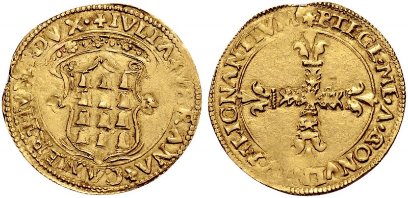 Monete di zecche italiane 
 Camerino 
 Giulia Varano duchessa, 1527-1534. Scud...