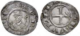 Monete di zecche italiane 
 Casole 
 Ranuccio Allegretti vescovo di Volterra, 1321-1348. Denaro piccolo o picciolo, mist, 0,35 g. · EP RA“IVCCI’ Bus...