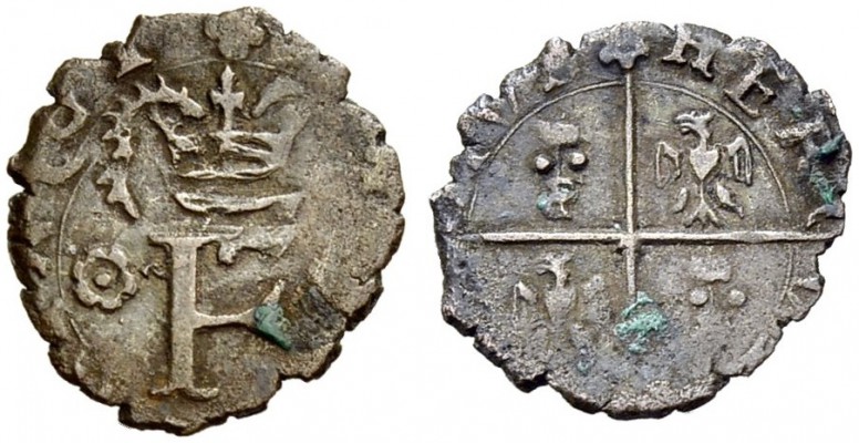 Monete di zecche italiane 
 Frinco 
 Ercole Mazzetti, 1587-1601. Trillina, Mis...