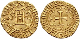 Monete di zecche italiane 
 Genova 
 Paolo di Campofregoso, 1463-1464. 
 Ducato, AV 3,45 g. · P C DUX IANUEN XXVIII Castello sormontato da compasso...