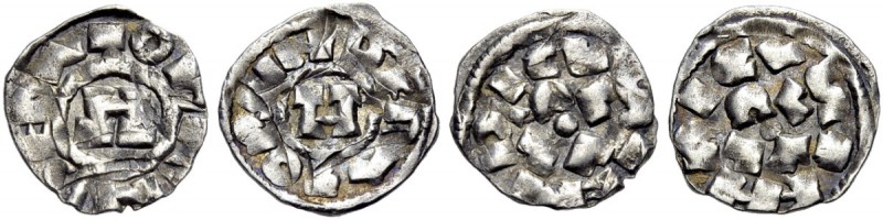 Monete di zecche italiane 
 Lucca 
 Lotto di due monete. Enrico III, IV o V di...