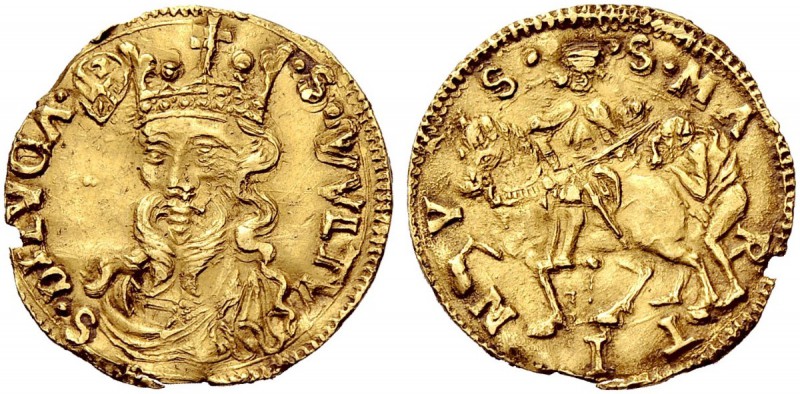 Monete di zecche italiane 
 Lucca 
 Giovanni di Boemia, 1331-1333. 
 Ducato s...