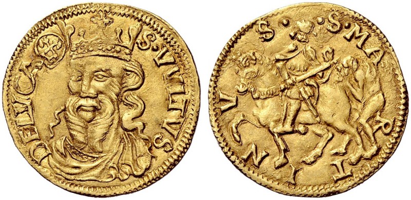 Monete di zecche italiane 
 Lucca 
 Giovanni di Boemia, 1331-1333. 
 Ducato s...