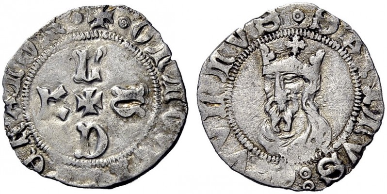Monete di zecche italiane 
 Lucca 
 Giovanni di Boemia, 1331-1333. 
 Grosso d...