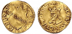 Monete di zecche italiane 
 Lucca 
 Mezzo scudo, AV 1,65 g. CAROLVS·IMPERATOR· Stemma. Rv. · SANCTVS·VVLTVS·DE LVCA· Busto drappeggiato e coronato d...