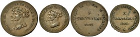 Monete di zecche italiane 
 Lucca 
 Lotto di due monete. 
 Da 5 centesimi 1806, Pagani 259; da 3 centesimi 1806, Pagani 260.
 BB-Spl