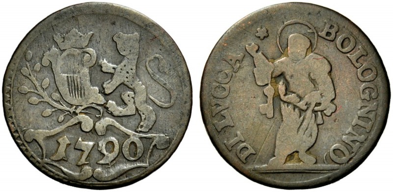 Monete di zecche italiane 
 Lucca 
 Bolognino 1790 (1835). Pagani 270. Bellesi...
