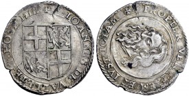 Monete di zecche italiane 
 Malta 
 Jean de La Valette, 1557-1568. 
 Da 4 tarì, AR 11,62 g. · F IOHANNES DE VALLET M HOSP HIE · Stemma quadripartit...