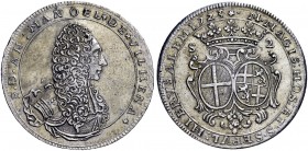 Monete di zecche italiane 
 Malta 
 Antonio Manuel de Vilhena, 1722-1736. 
 Da 2 scudi 1723, AR 27,57 g. F D AN MANOEL DE VILHENA Busto corazzato e...